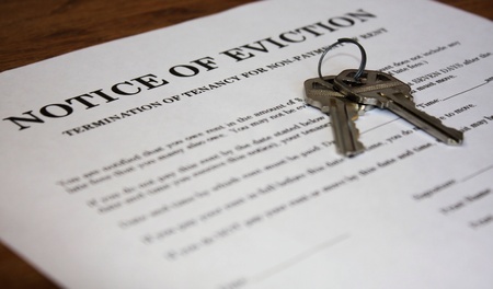 Photo of eviction notice