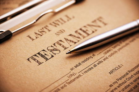 Photo of last will and testament